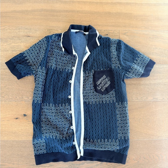 Louis Vuitton Other - Louis Vuitton Blue and White Knit Cardigan